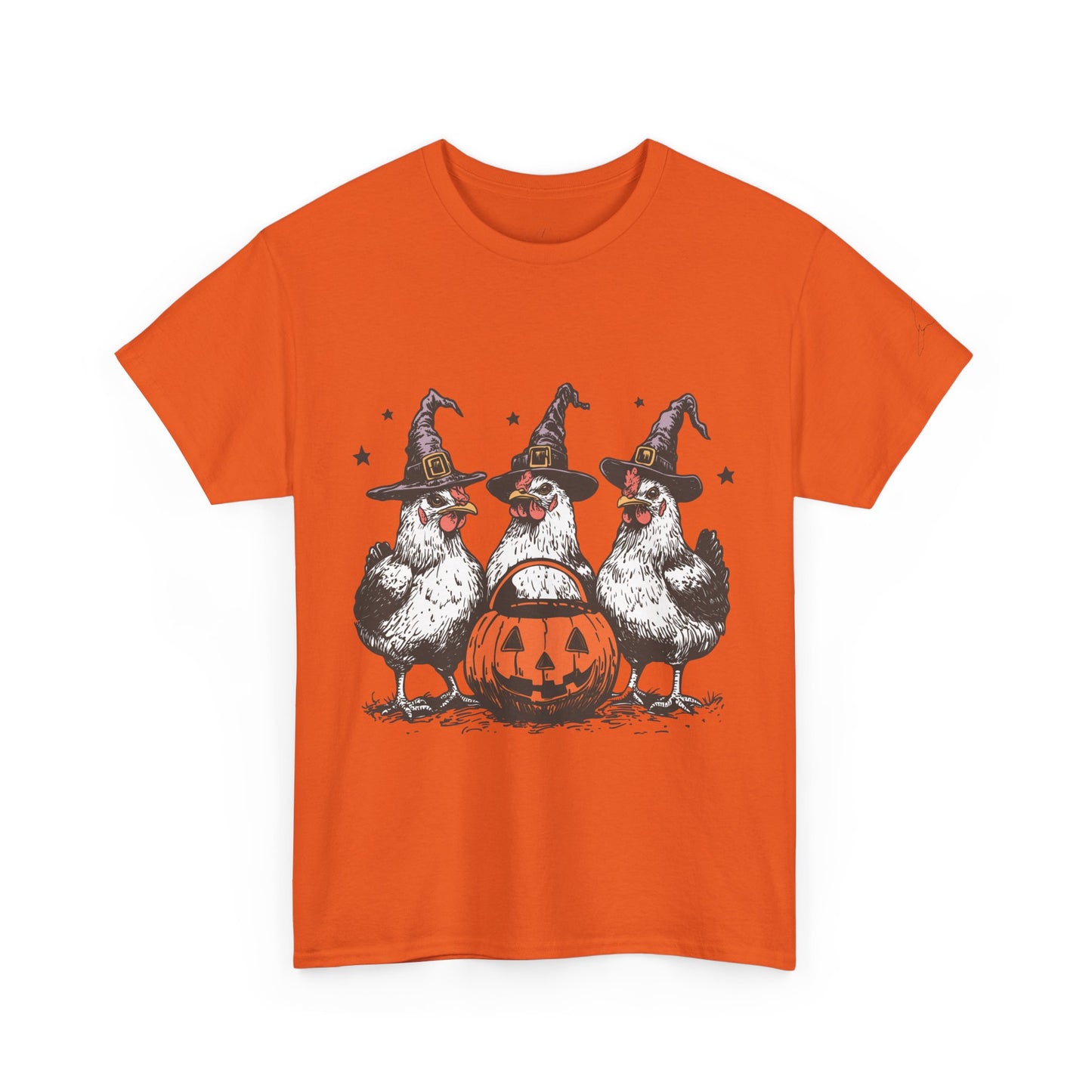 Halloween Witch Chickens Unisex Tee