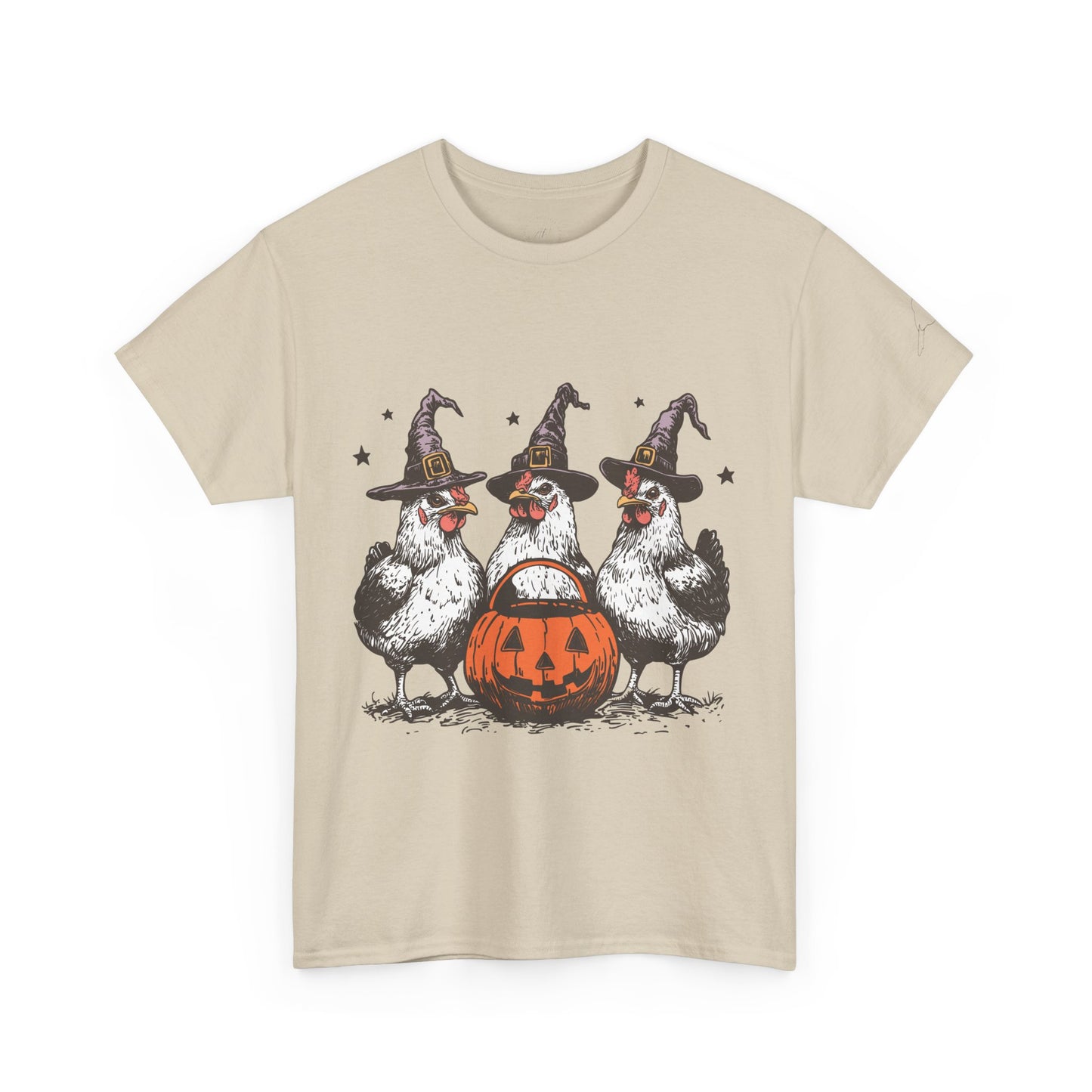 Halloween Witch Chickens Unisex Tee
