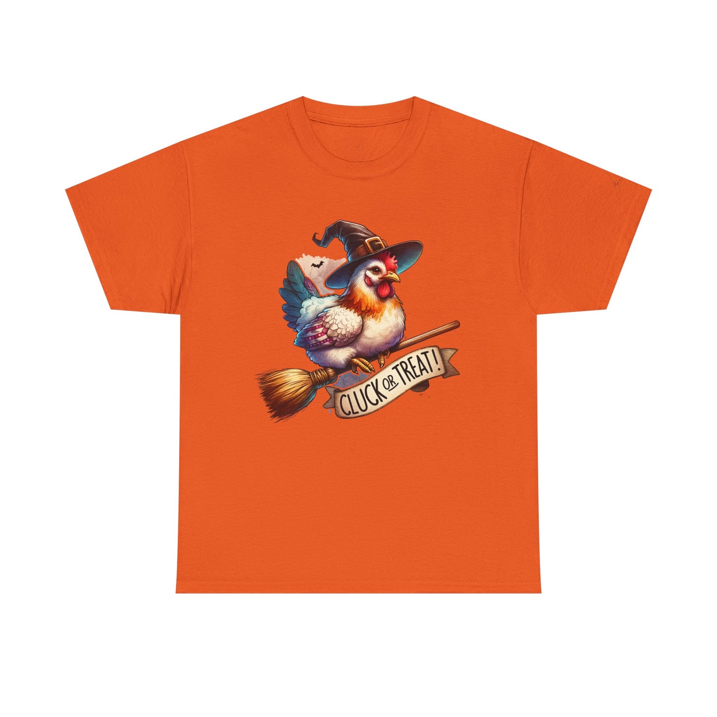 Cluck Or Treat Chicken Witch Tee