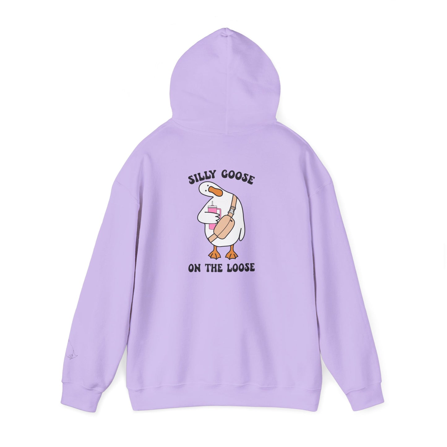 Silly goose with tumbler hoodie