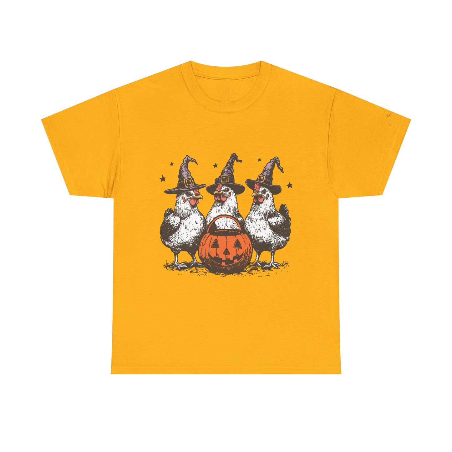 Halloween Witch Chickens Unisex Tee