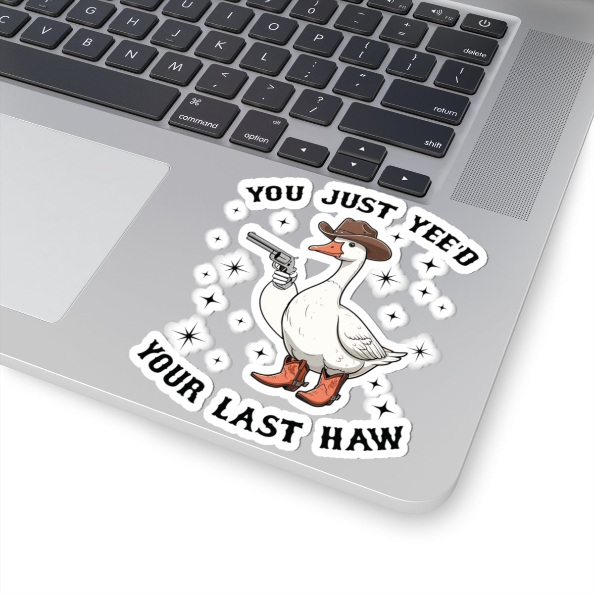 Cowboy goose sticker