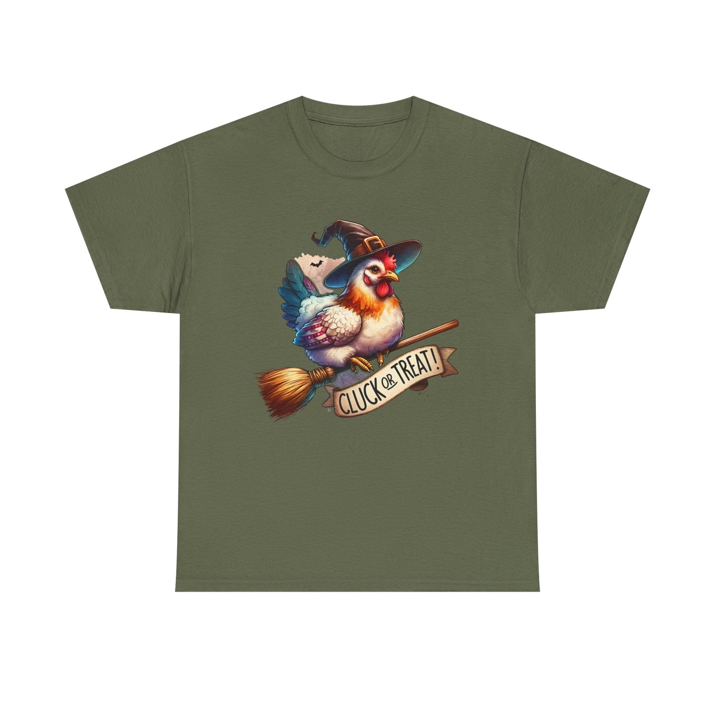 Cluck Or Treat Chicken Witch Tee