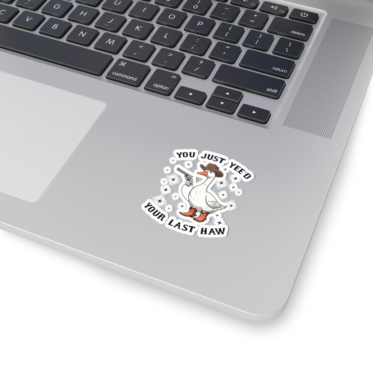 Cowboy goose sticker