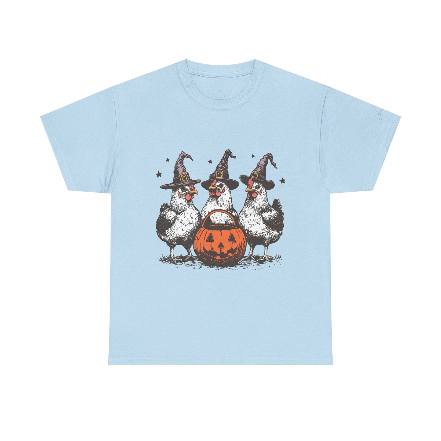 Halloween Witch Chickens Unisex Tee