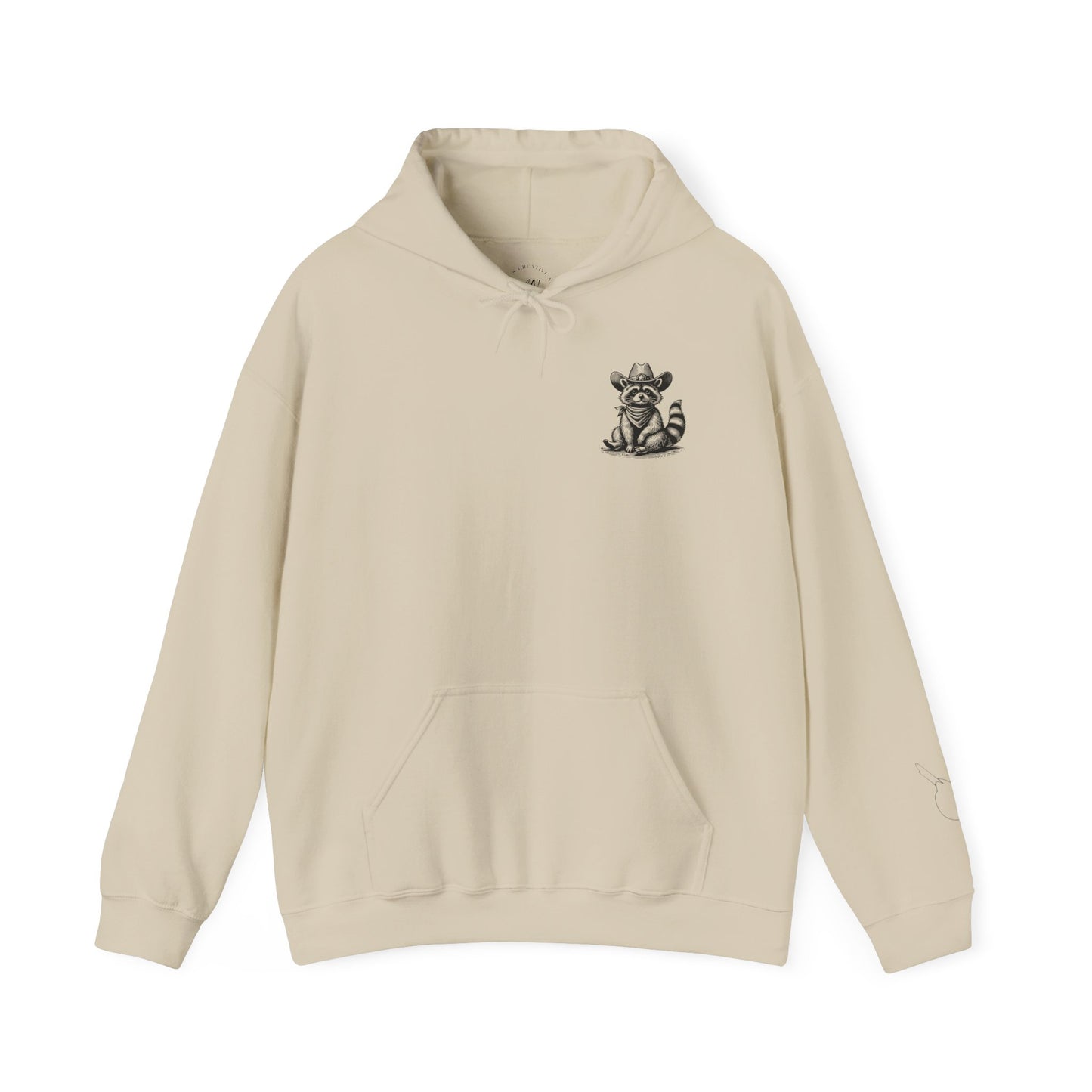 Cowboy Raccoon unisex hoodie