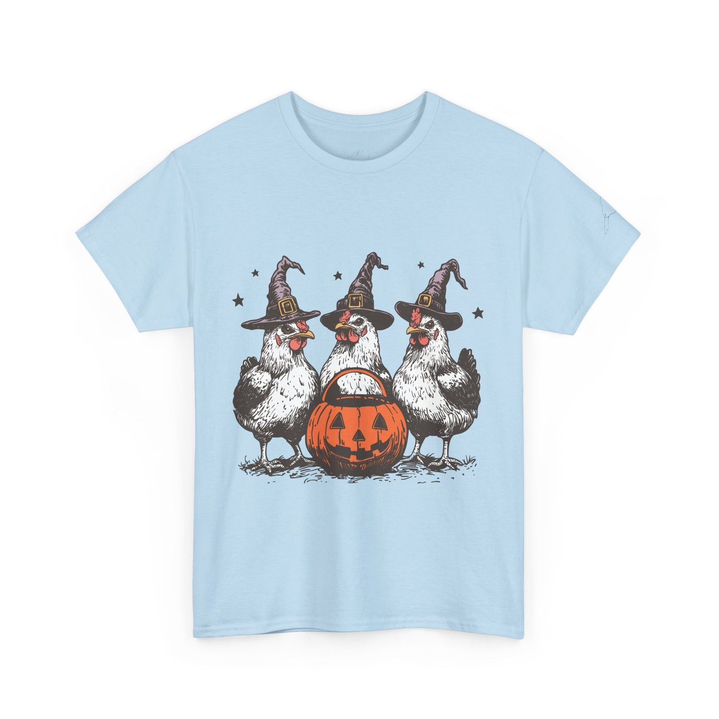 Halloween Witch Chickens Unisex Tee
