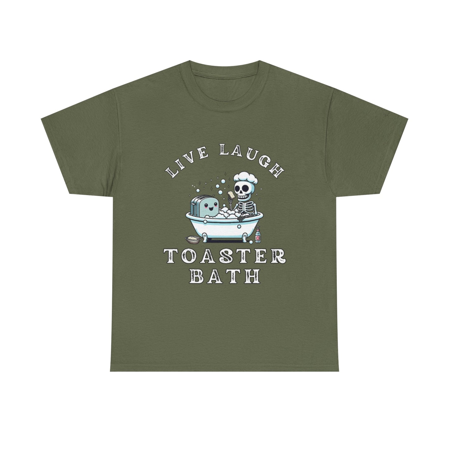 Live Laugh Toaster Bath unisex tee