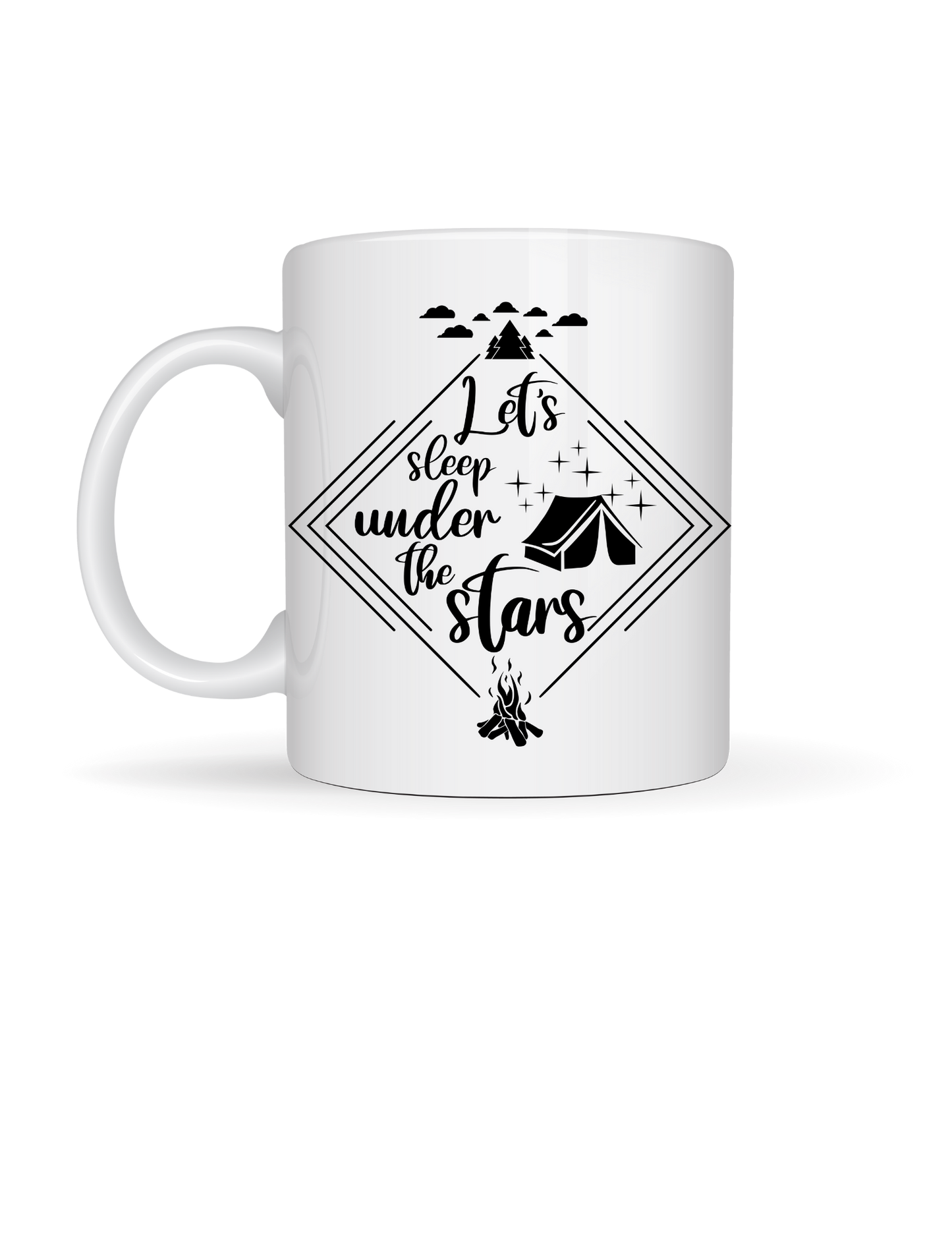 Let's Sleep Under The Stars 15oz Ceramic Mug