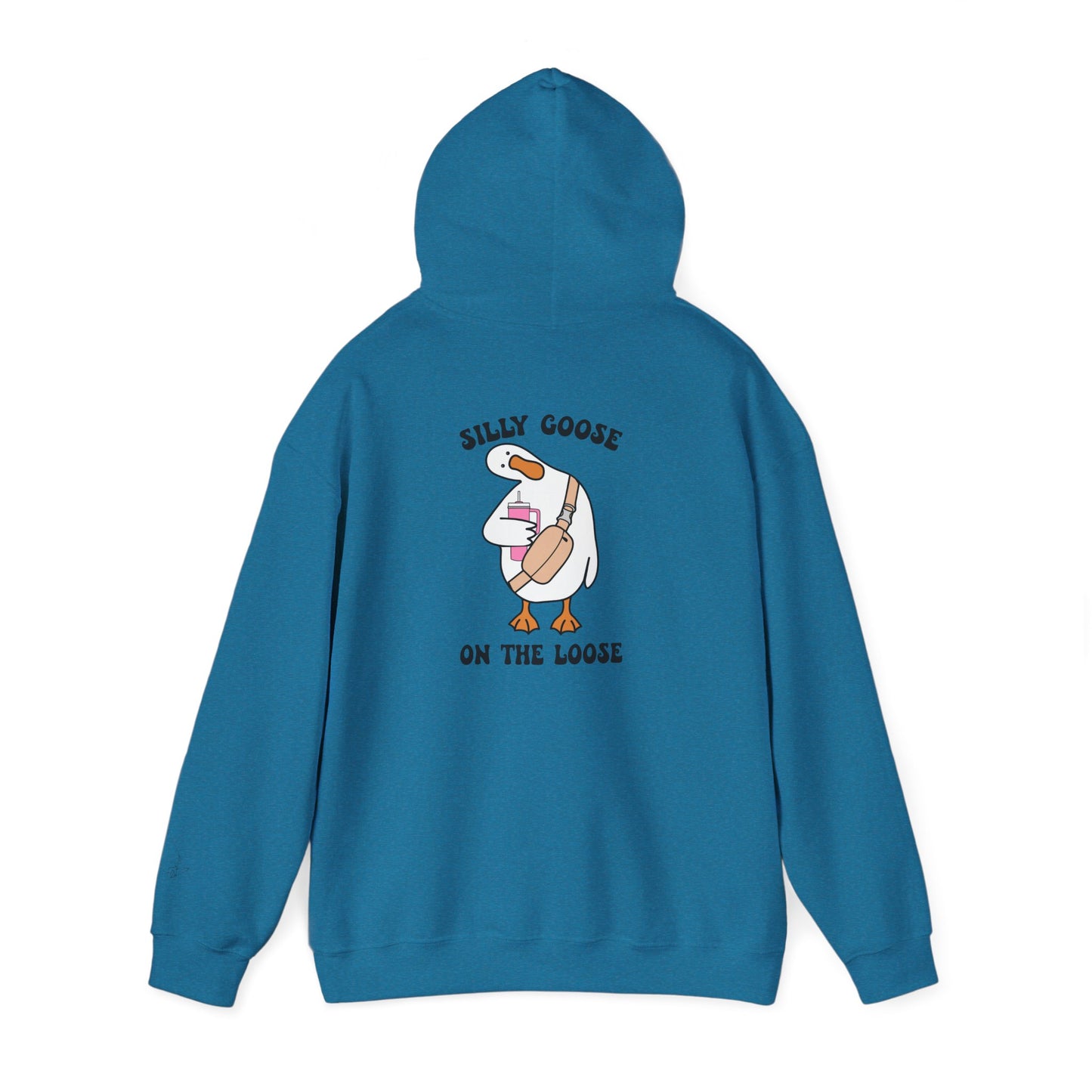 Silly goose with tumbler hoodie