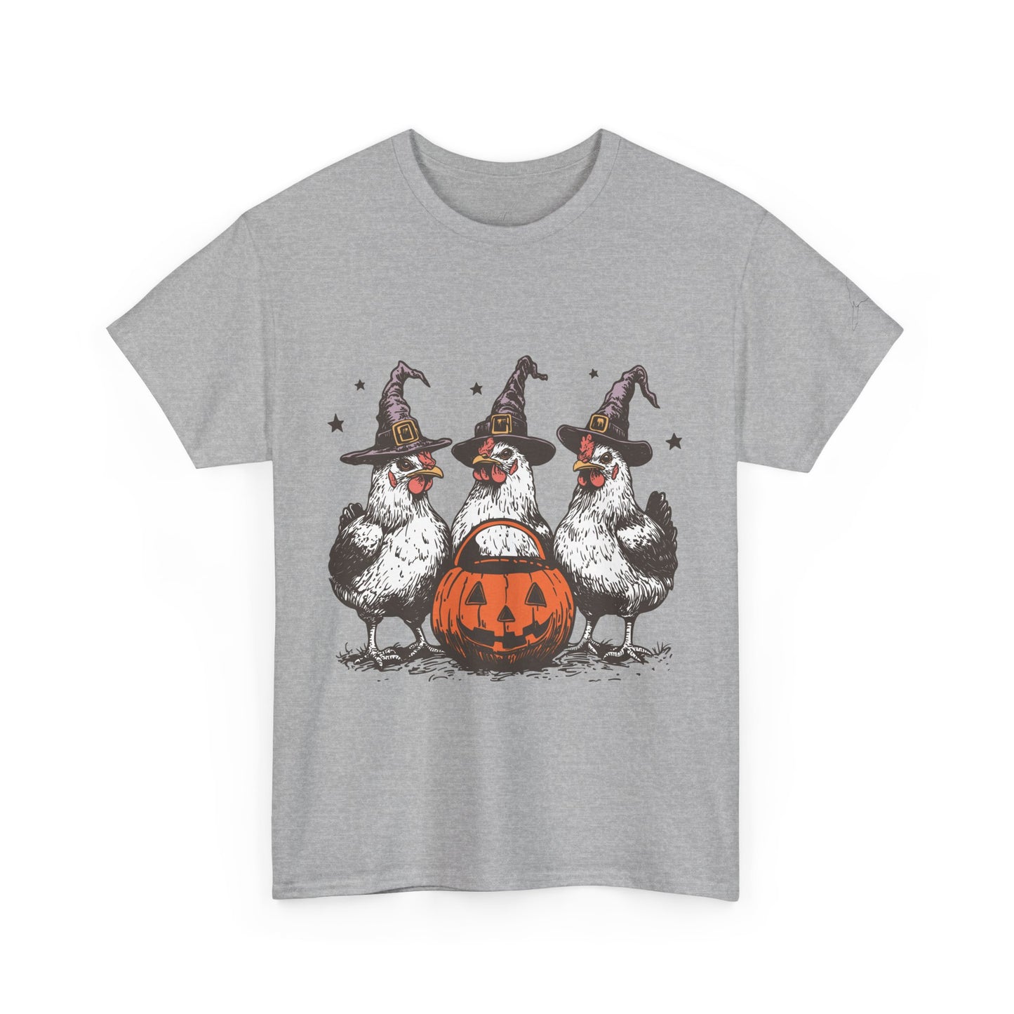 Halloween Witch Chickens Unisex Tee