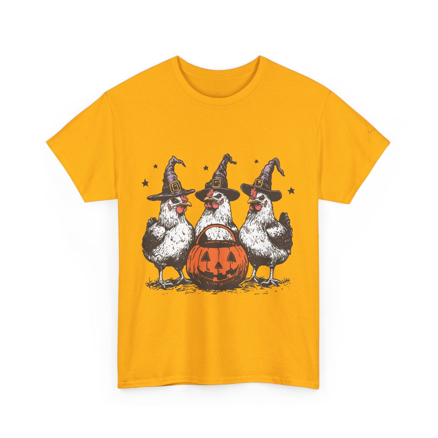 Halloween Witch Chickens Unisex Tee