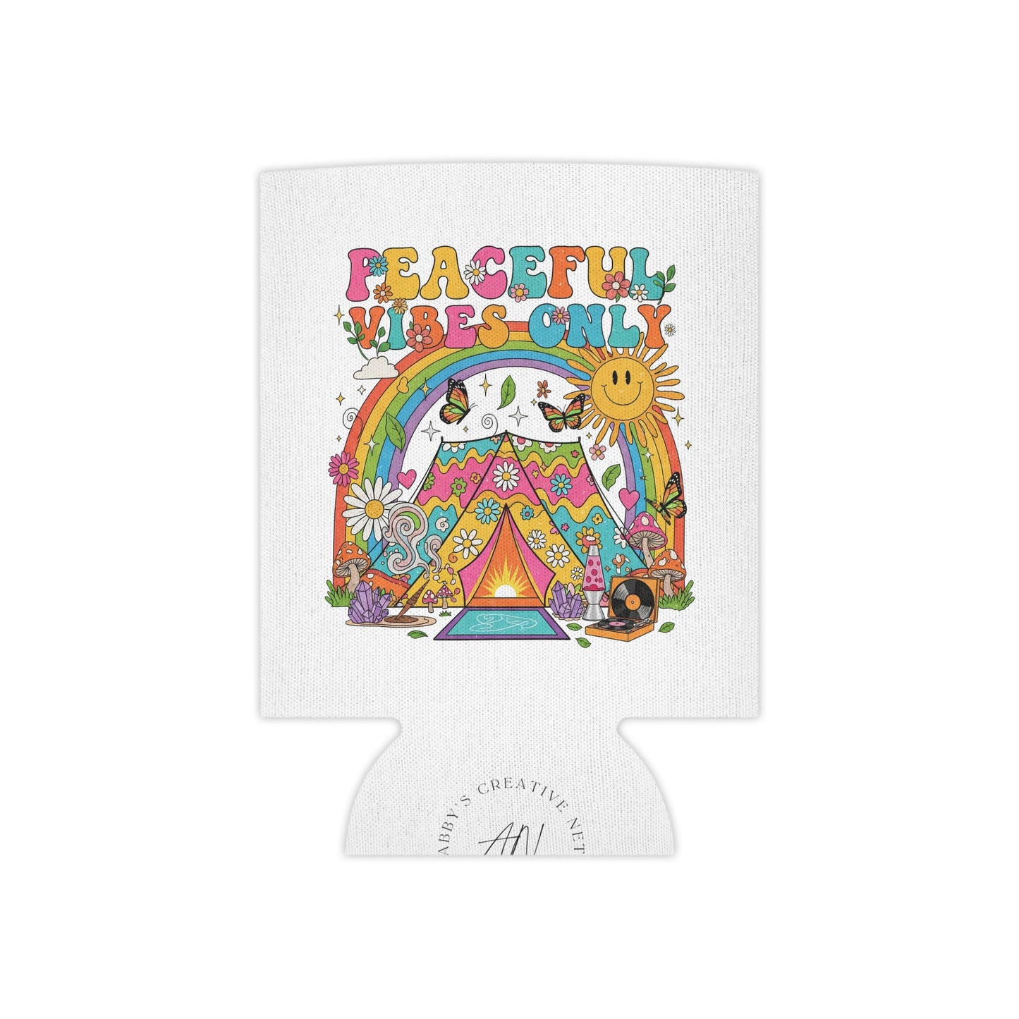 Peaceful Vibes Only Can Cooler