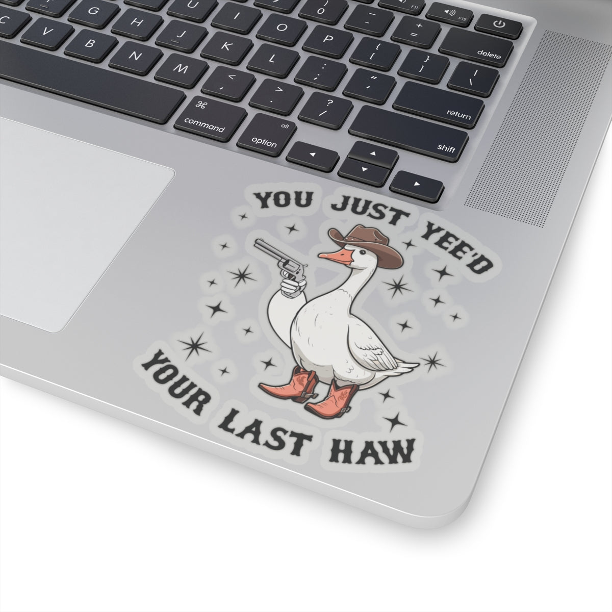 Cowboy goose sticker