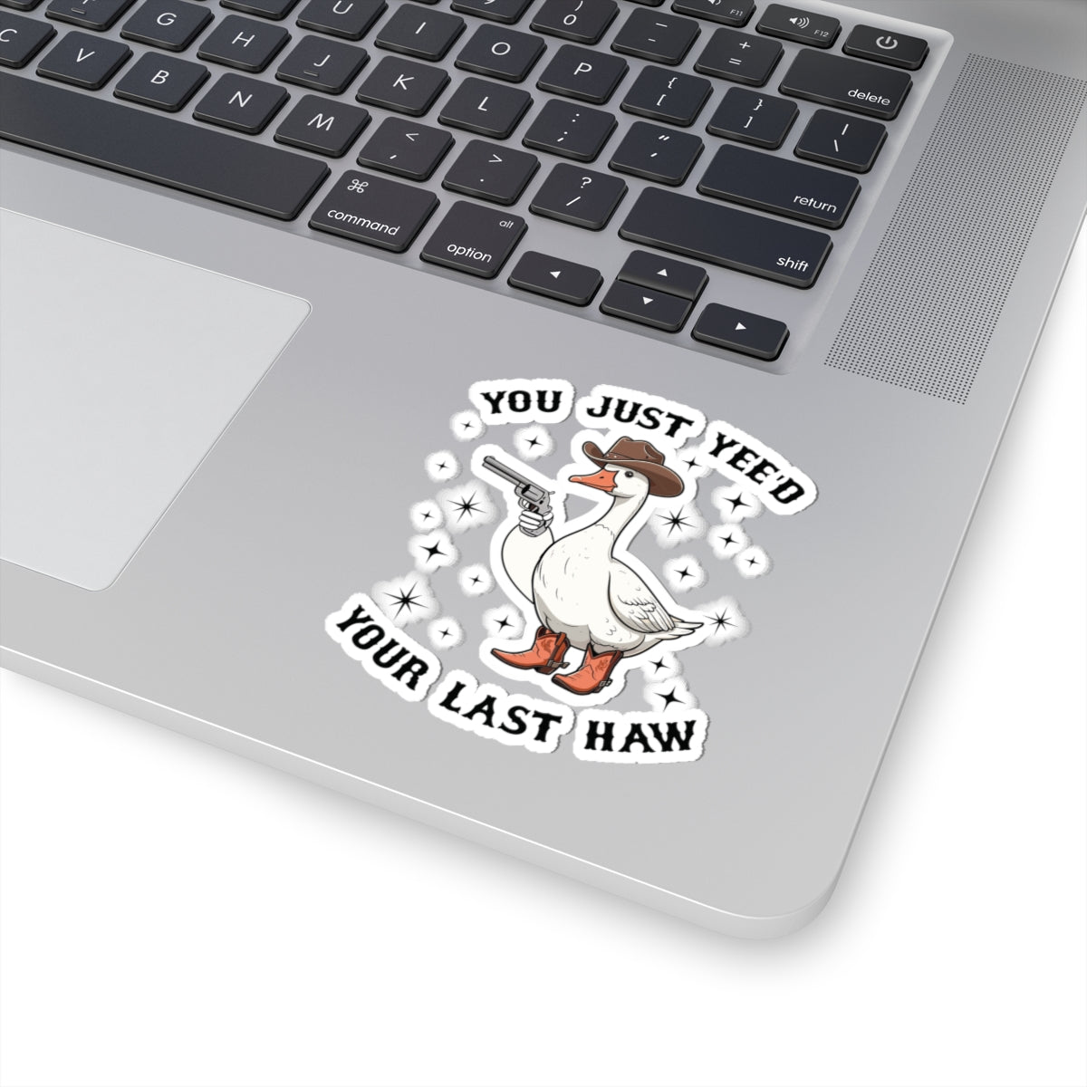 Cowboy goose sticker