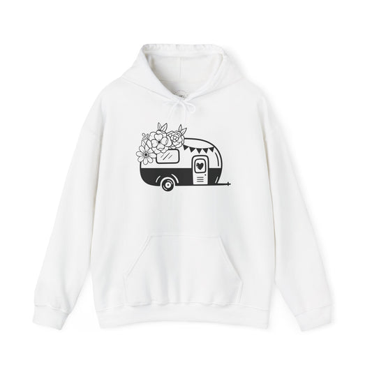 Floral Vintage Camper Hoodie