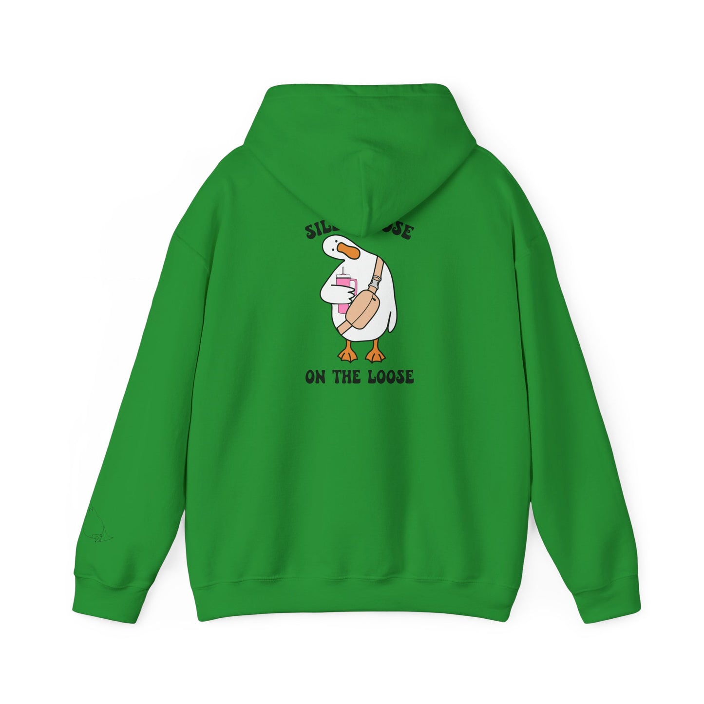Silly goose with tumbler hoodie