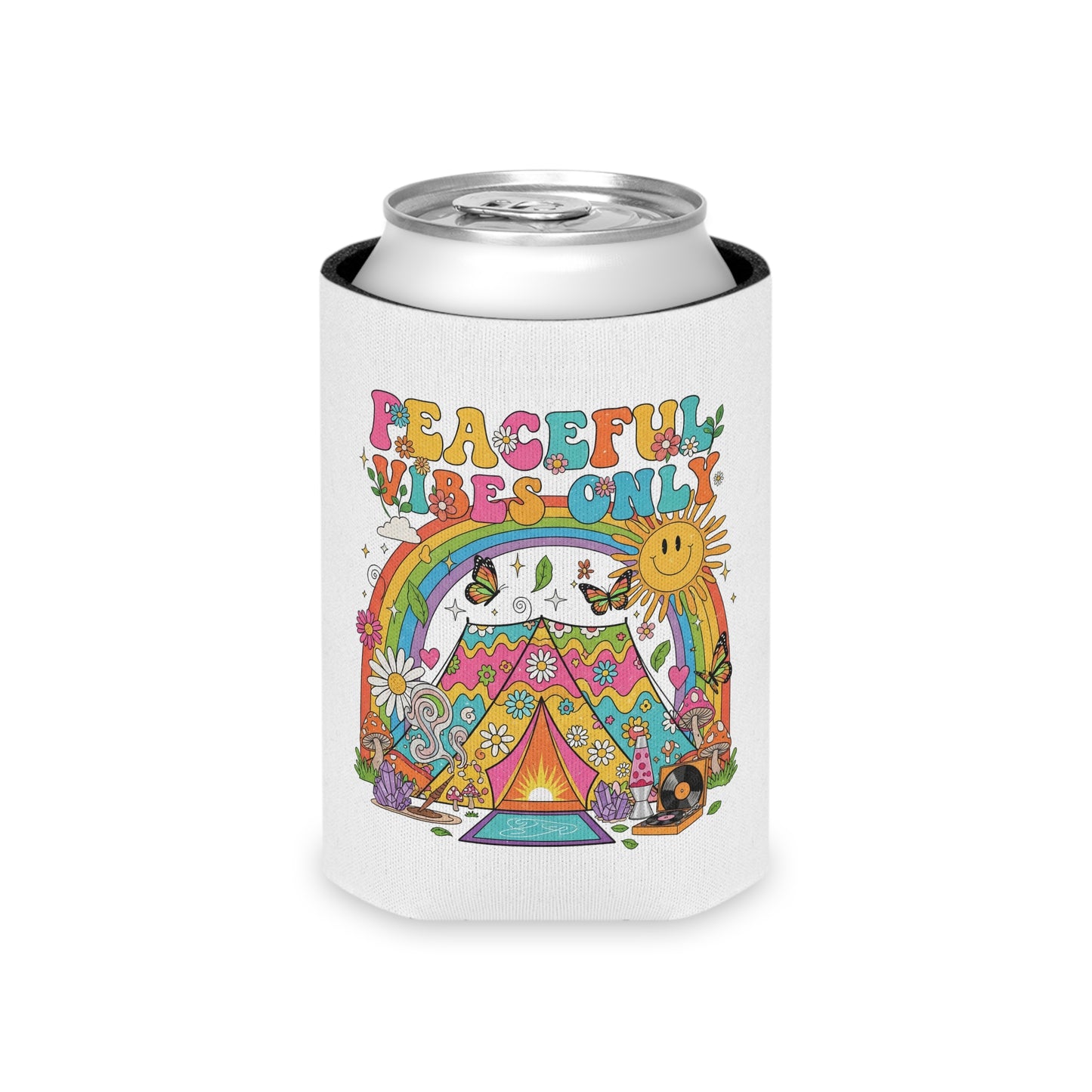 Peaceful Vibes Only Can Cooler