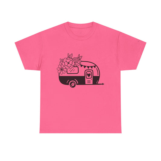 Floral Vintage Camper Tee