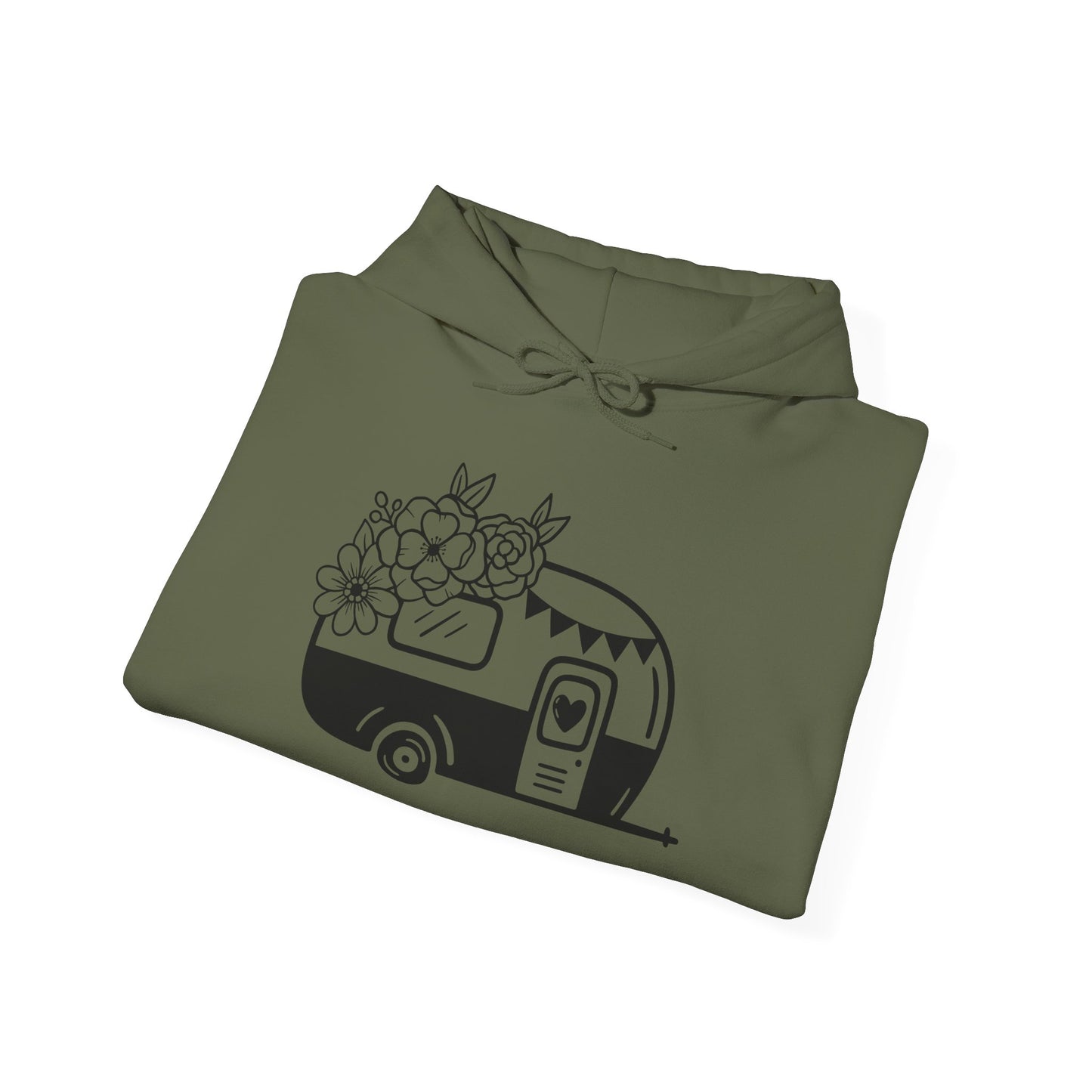 Floral Vintage Camper Hoodie