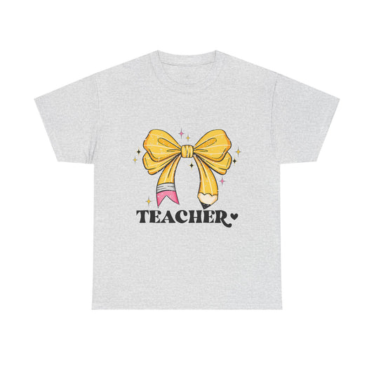 Teacher Pencil Bow unisex t-shirt
