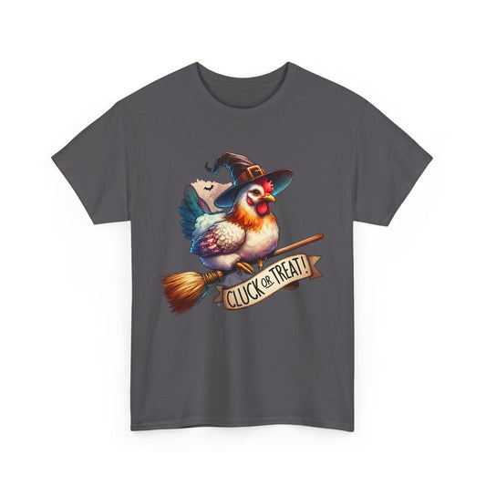 Cluck Or Treat Chicken Witch Tee