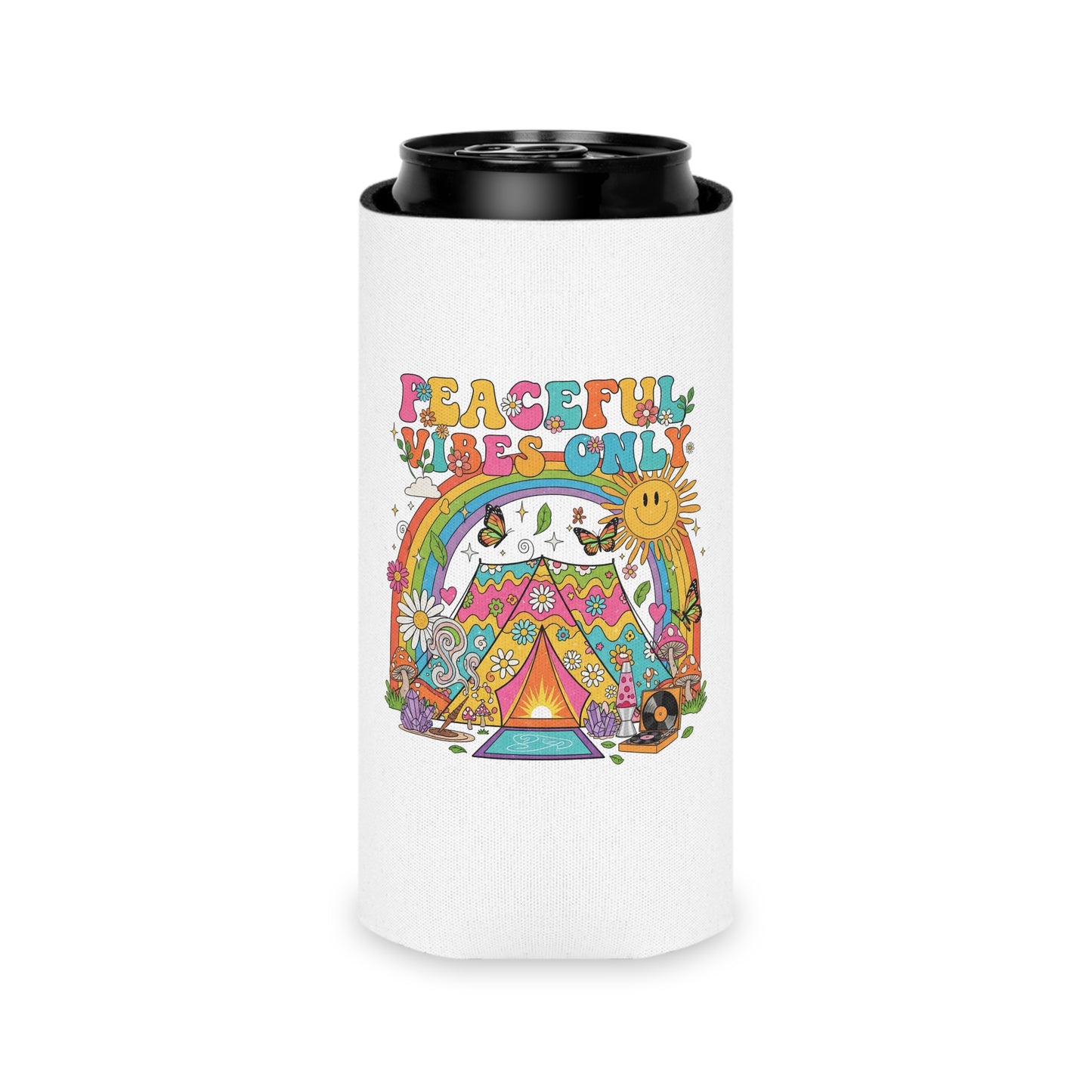 Peaceful Vibes Only Can Cooler