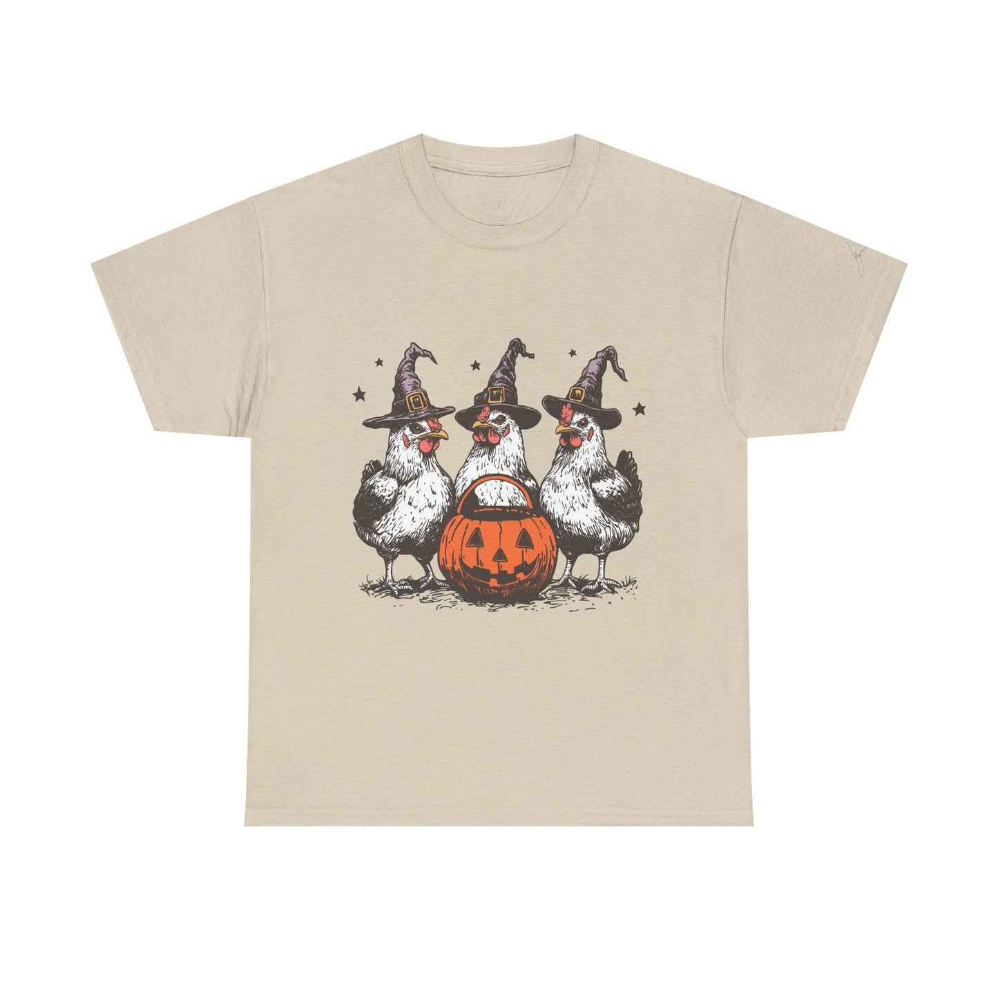 Halloween Witch Chickens Unisex Tee