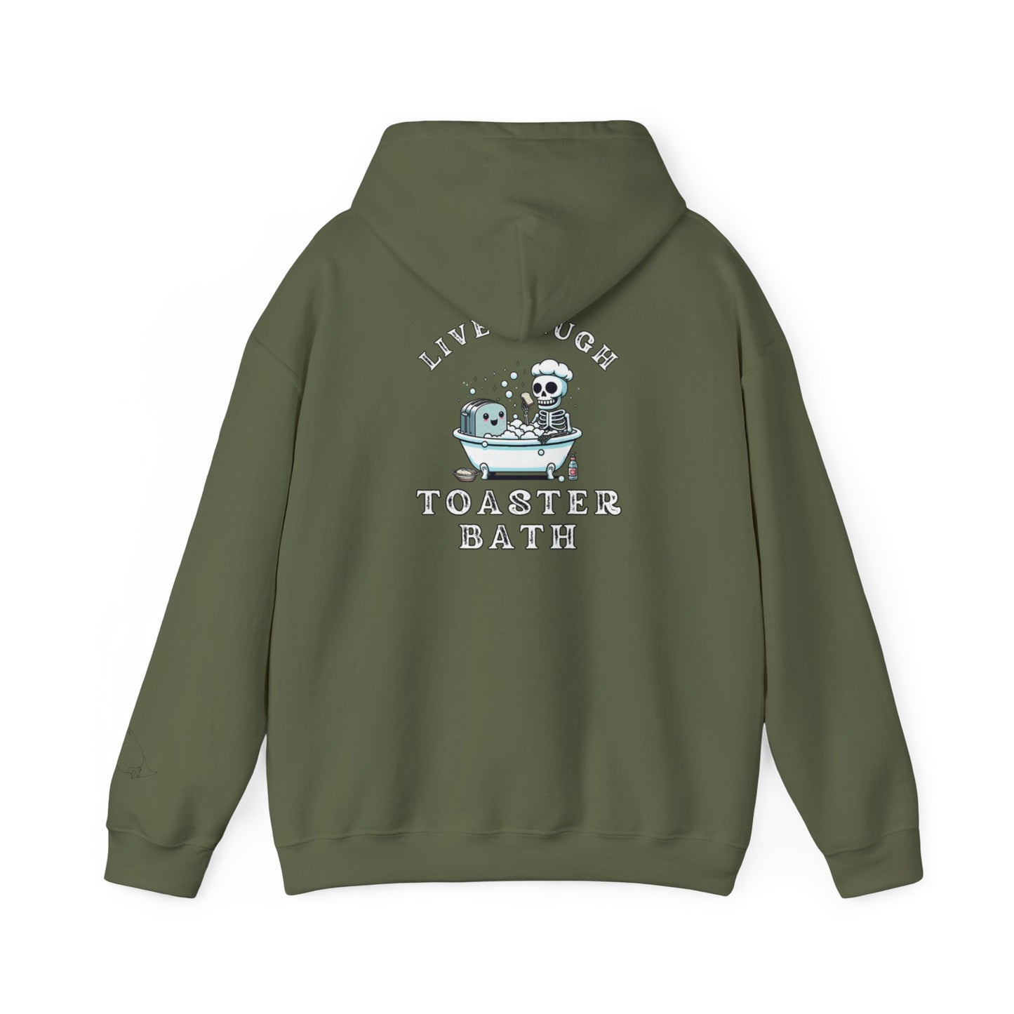 Live Laugh Toaster Bath unisex hoodie