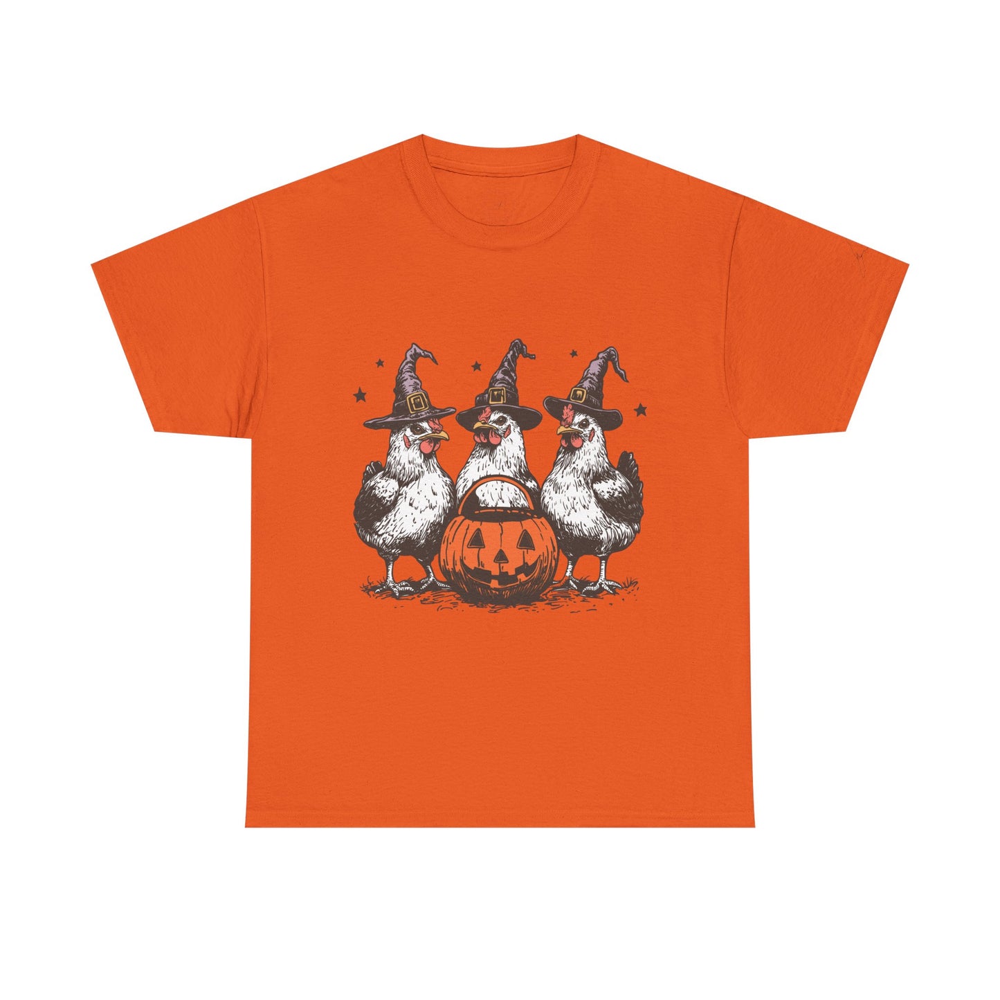 Halloween Witch Chickens Unisex Tee