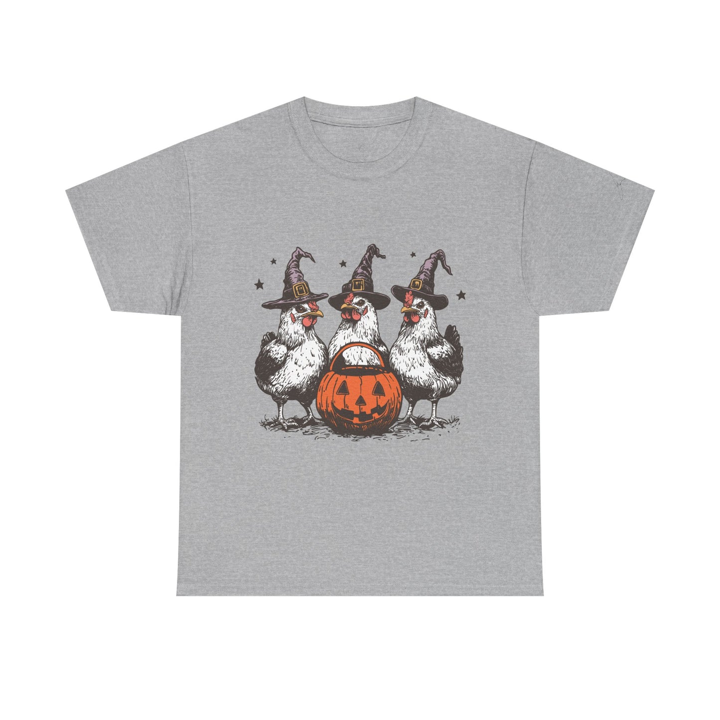 Halloween Witch Chickens Unisex Tee