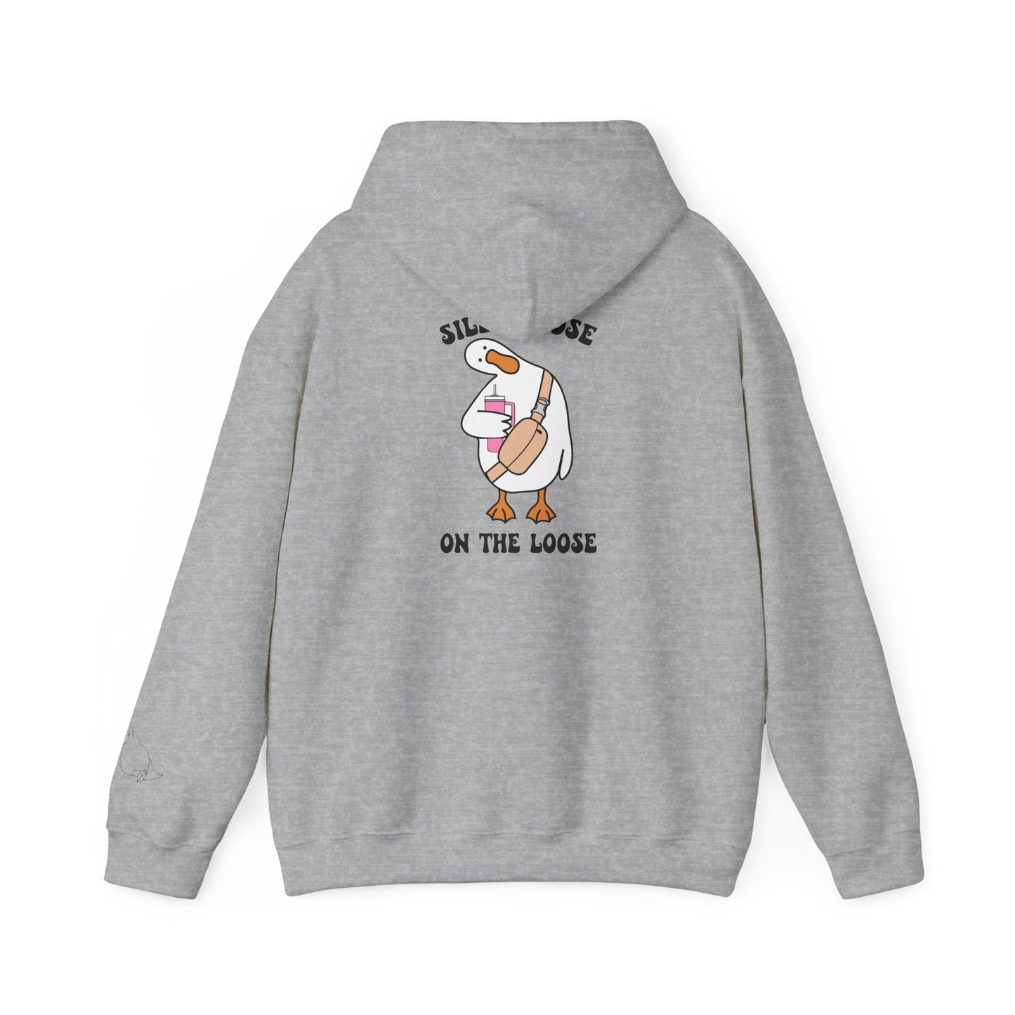 Silly goose with tumbler hoodie