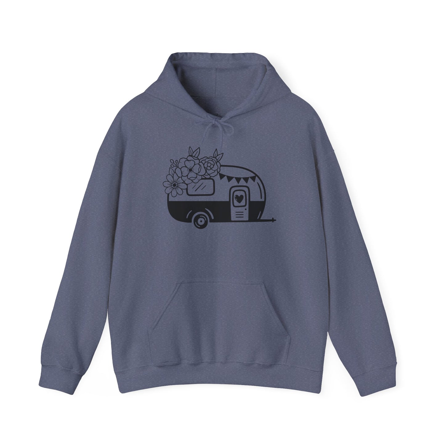 Floral Vintage Camper Hoodie