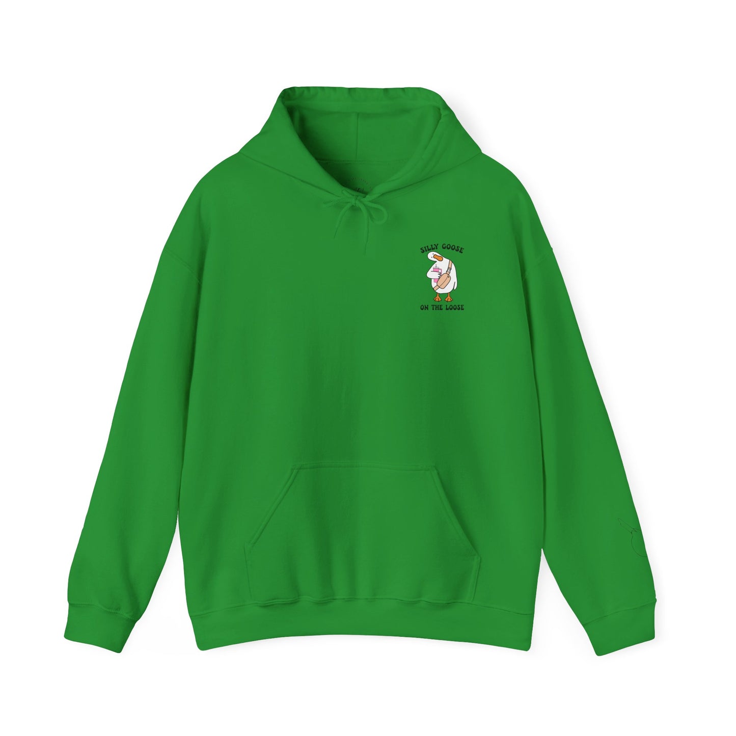 Silly goose with tumbler hoodie