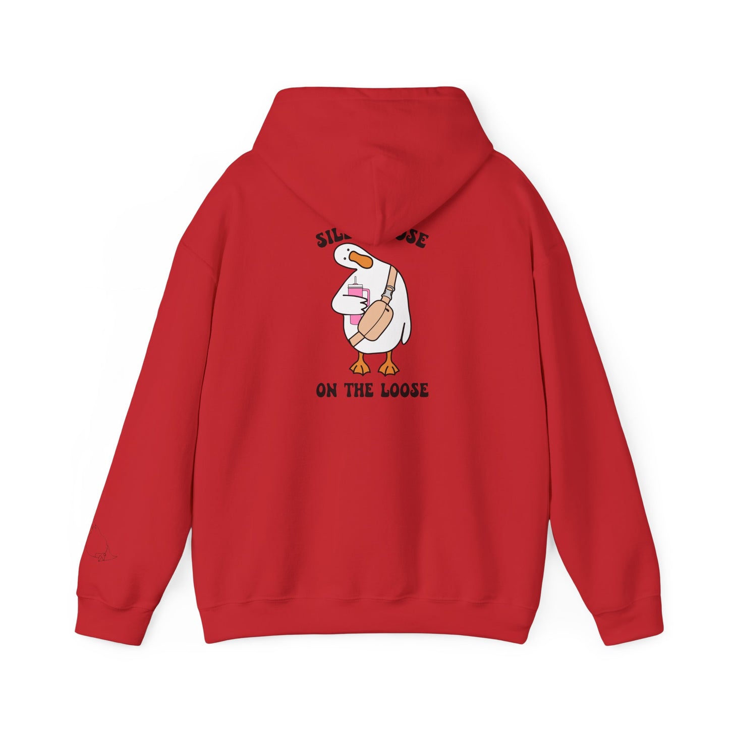 Silly goose with tumbler hoodie
