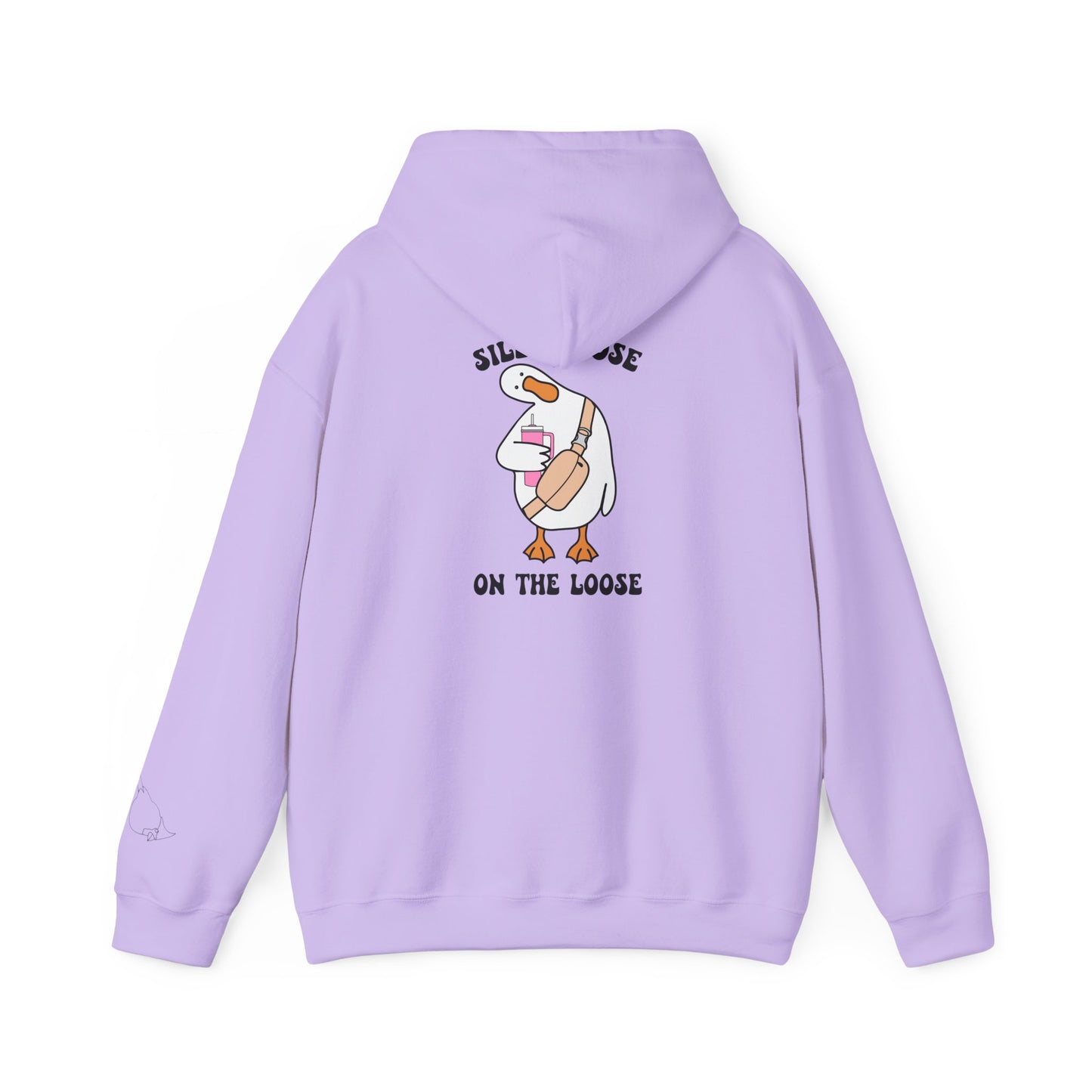 Silly goose with tumbler hoodie
