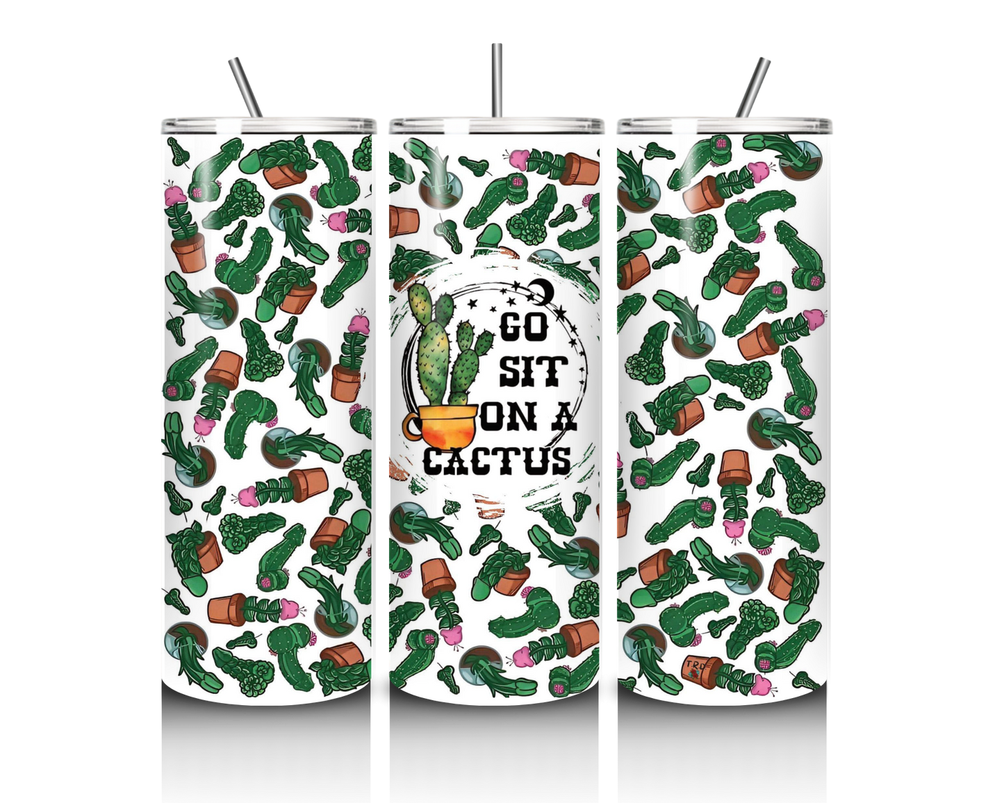 Go Sit On A Cactus 20oz tumbler