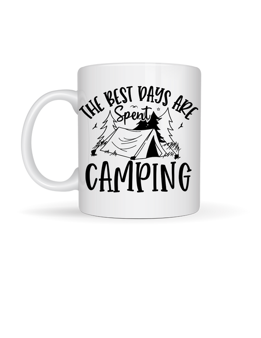 Best Days Are Spent Camping 15oz ceramic mug