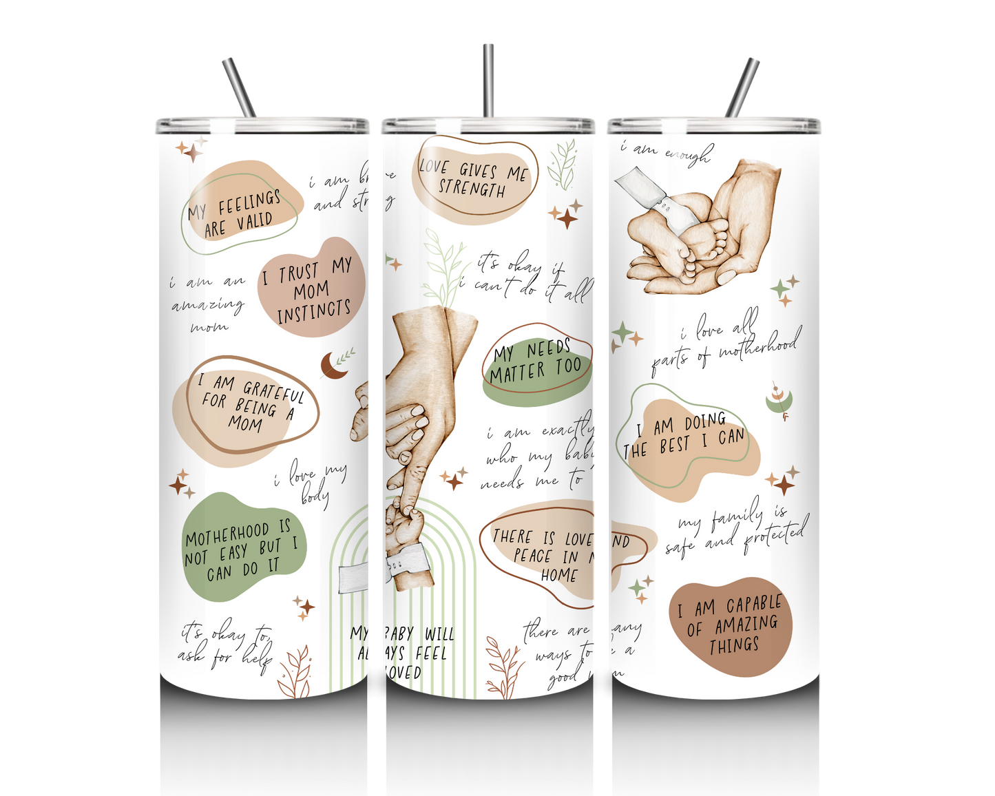 Mom Affirmation 20oz tumbler - Neutral